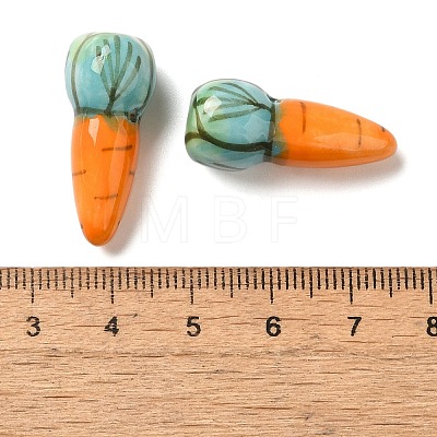 Food Theme Handmade Porcelain Beads X-PORC-NH0001-02-1