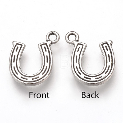 Tibetan Style Alloy Charms X-TIBEP-T002-81AS-RS-1
