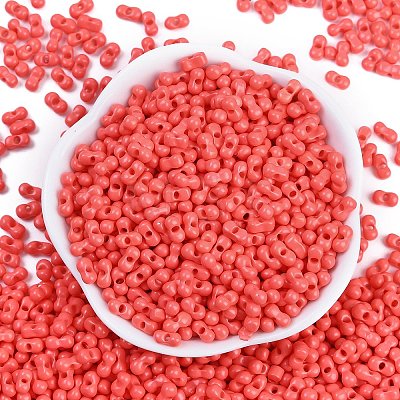 Baking Paint Glass Seed Beads SEED-K010-A08-1