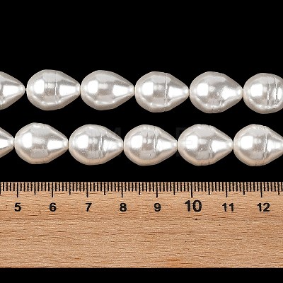 Electroplated Shell Pearl Beads Strands SH-CBA6AE6-01B-1