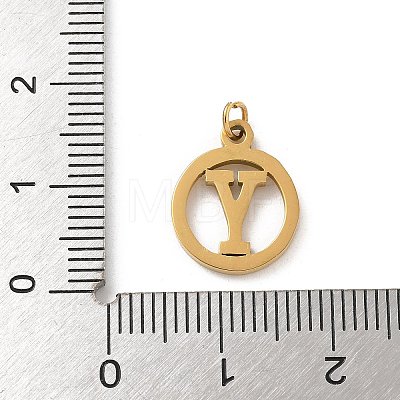 304 Stainless Steel Charms
with Jump Ring STAS-R001-02G-Y-1