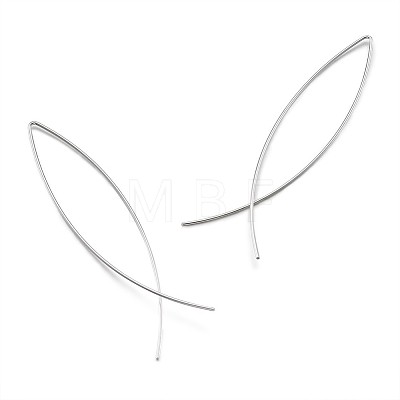 Minimalist Brass Earrings EJEW-TA0010-01S-1