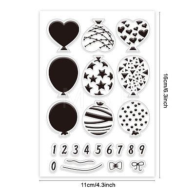 Custom PVC Plastic Clear Stamps DIY-WH0618-0096-1