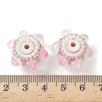 Sparkling Acrylic Rhinestone Beads CLAY-NH0003-01S-01-1