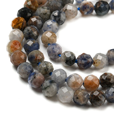 Natural Sodalite Beads Strands G-A097-A12-03-1