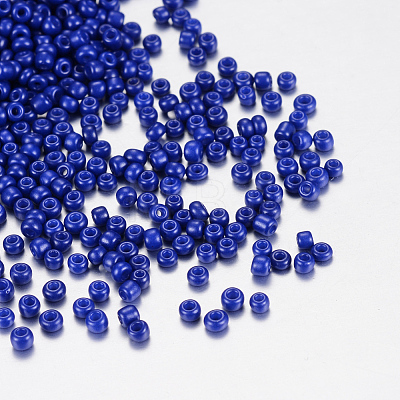 Baking Paint Glass Seed Beads SEED-S001-01-1