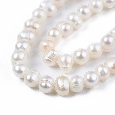 Natural Cultured Freshwater Pearl Beads Strands PEAR-N013-04A-1