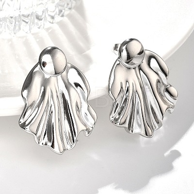 304 Stainless Steel Studs Earrings for Women EJEW-K306-25P-1