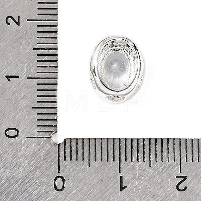 Brass Micro Pave Cubic Zirconia Beads KK-D408-11S-07A-1