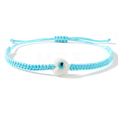 Bohemian Glass Bead Braided Bead Bracelets HV2776-8-1