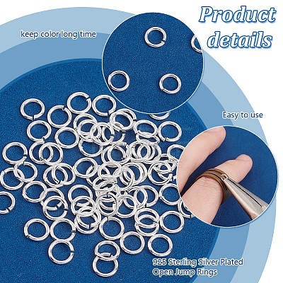 Rack Plating Brass Open Jump Rings KK-PH0010-07A-S-1