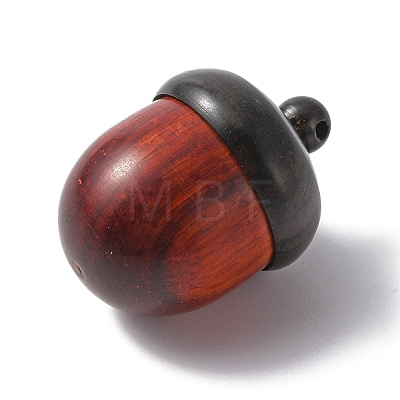 Wooden Acorn Box Jewelry Pendants WOOD-WH0027-33A-1