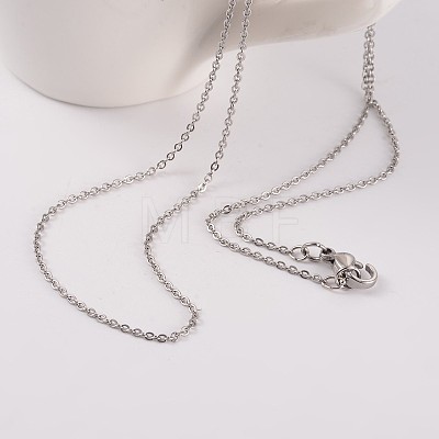 304 Stainless Steel Cable Chain Necklaces NJEW-JN01526-04-1
