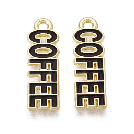 Alloy and Enamel Pendants PALLOY-T093-09A-G-1