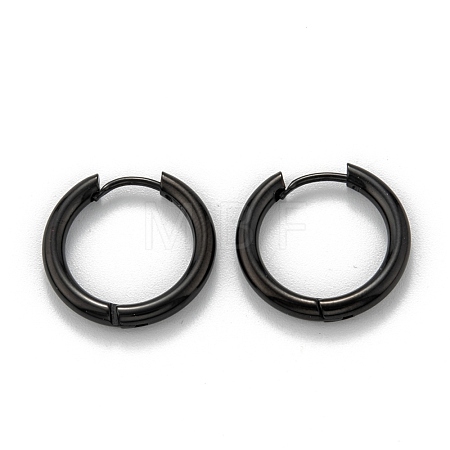 304 Stainless Steel Huggie Hoop Earrings EJEW-O087-09D-EB-1
