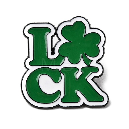 Saint Patrick's Day Alloy Enamel Brooches JEWB-D310-05EB-03-1