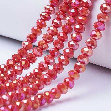 Electroplate Glass Beads Strands LS-EGLA-A044-P8mm-B22-1