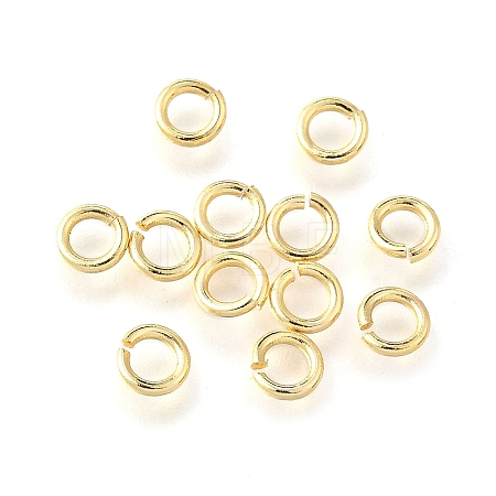 Brass Open Jump Rings KK-V007-004G-03-1