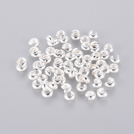 Brass Crimp Beads Covers KK-H290-NFS-NF-1