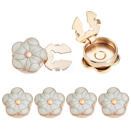 6Pcs Zinc Alloy Cufflinks BUTT-ME0001-50B-02-1
