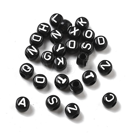 Opaque Acrylic Beads OACR-D282-01B-1