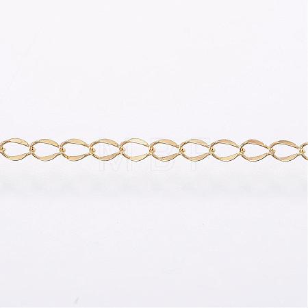 Handmade Ion Plating(IP) 304 Stainless Steel Curb Chains STAS-G038-11A-1