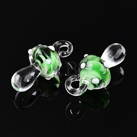 Handmade Lampwork Pendants LAMP-T021-14C-1