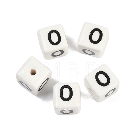 Porcelain Beads PORC-R003-08O-1