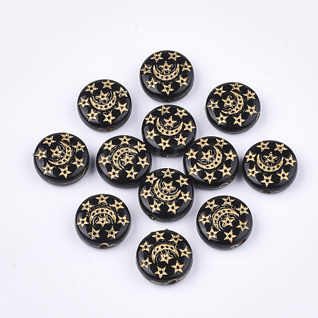 Plating Acrylic Beads X-PACR-T008-03-1