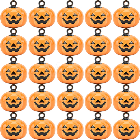 20Pcs Halloween Pumpkin Bell  KKB-GF0001-01-1