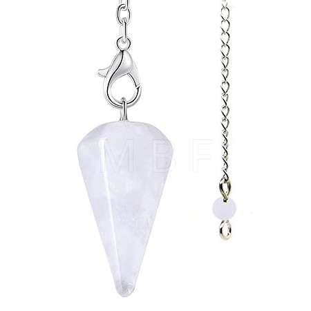 Natural Quartz Crystal Dowsing Pendulums G-PW0007-006A-1