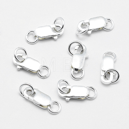 925 Sterling Silver Lobster Claw Clasps STER-G019-05-8mm-1