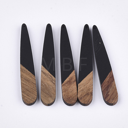 Resin & Walnut Wood Pendants RESI-S358-40K-1