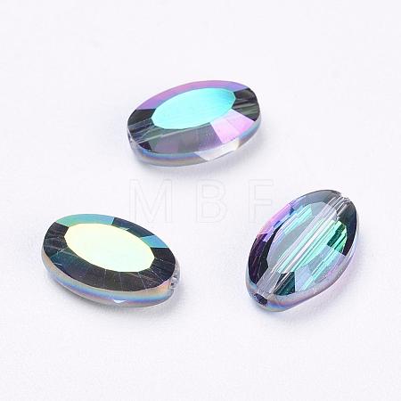 Imitation Austrian Crystal Beads SWAR-F072-9x6mm-31-1