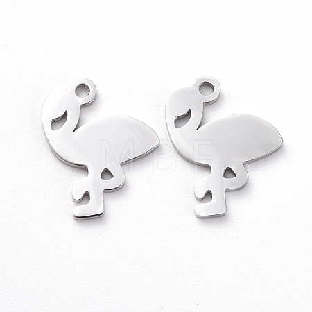 Tarnish Resistant 304 Stainless Steel Charms X-STAS-G215-02P-1