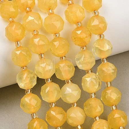 Dyed Imitation Jade Glass Beads Strands GL-Z001-02A-04-1