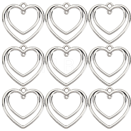 50Pcs Tibetan Style Alloy Open Back Bezel Connector Charms TIBE-SC0004-58-1