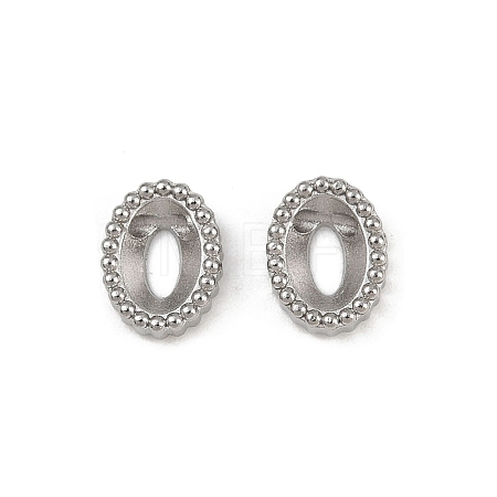 304 Stainless Steel Rhinestone Cabochon Settings STAS-G356-04P-05-1