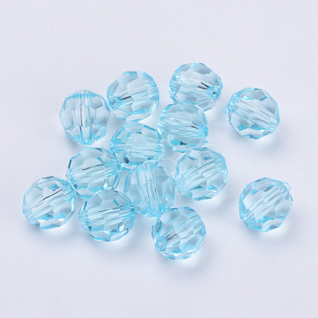 Transparent Acrylic Beads TACR-Q257-10mm-V38-1