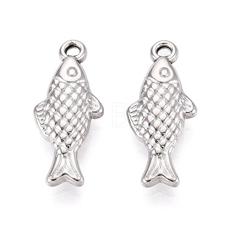 304 Stainless Steel Pendants STAS-T067-57P-1