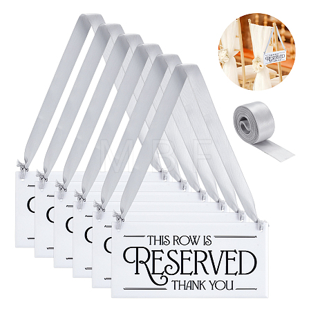 Acrylic Seat Reserved Sign Hanging DJEW-WH0016-74-1