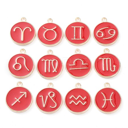 Alloy Enamel Pendants ENAM-S124-01A-07-1