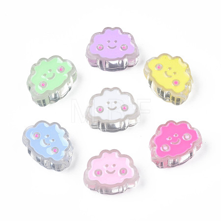 Transparent Acrylic Beads ACRC-S039-01-1