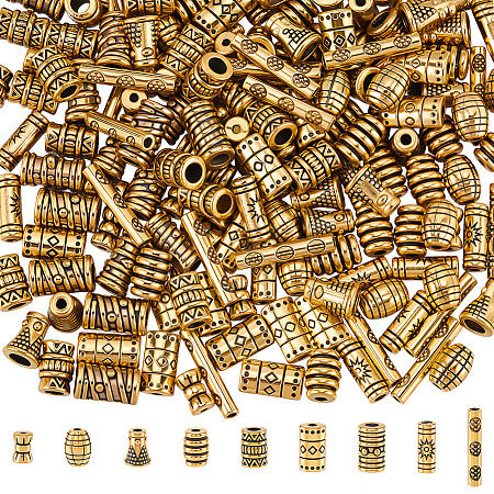 180Pcs 9 Styles Tibetan Style Alloy Beads FIND-PA0001-85-1