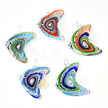Handmade Lampwork Big Pendants LAMP-T023-06-1