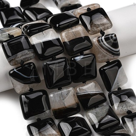 Natural Agate Beads Strands G-F820-Q01-01B-1