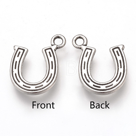 Tibetan Style Alloy Charms X-TIBEP-T002-81AS-RS-1