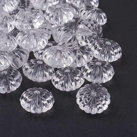 Transparent Acrylic Beads PL712Y-1-1