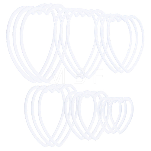 Gorgecraft 18Pcs 6 Style PP Plastic Linking Rings FIND-GF0004-45-1