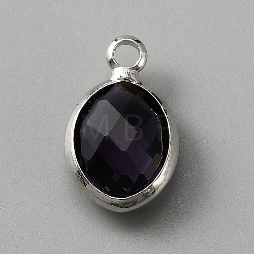 Faceted Glass Pendants KK-WH0046-59P-02-1